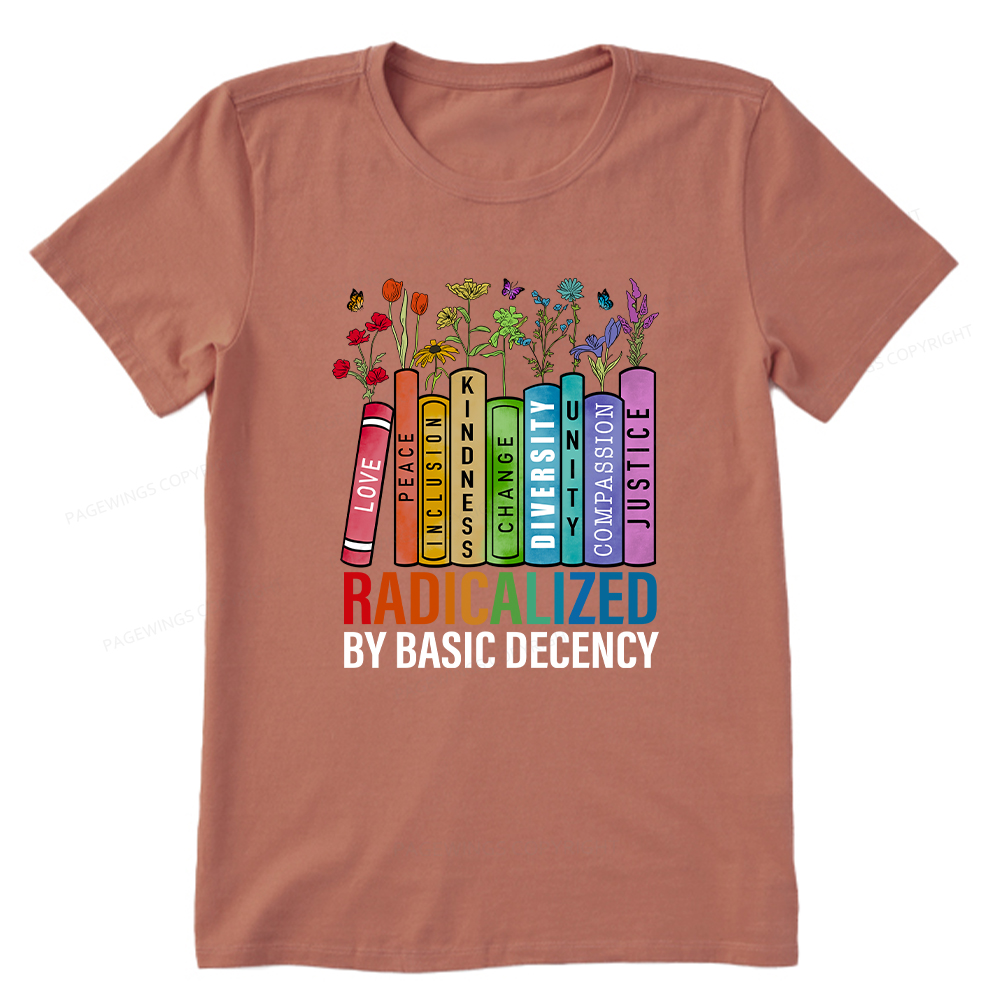Pagewings Radicalized by Basic Decency Unisex Classic T-shirt