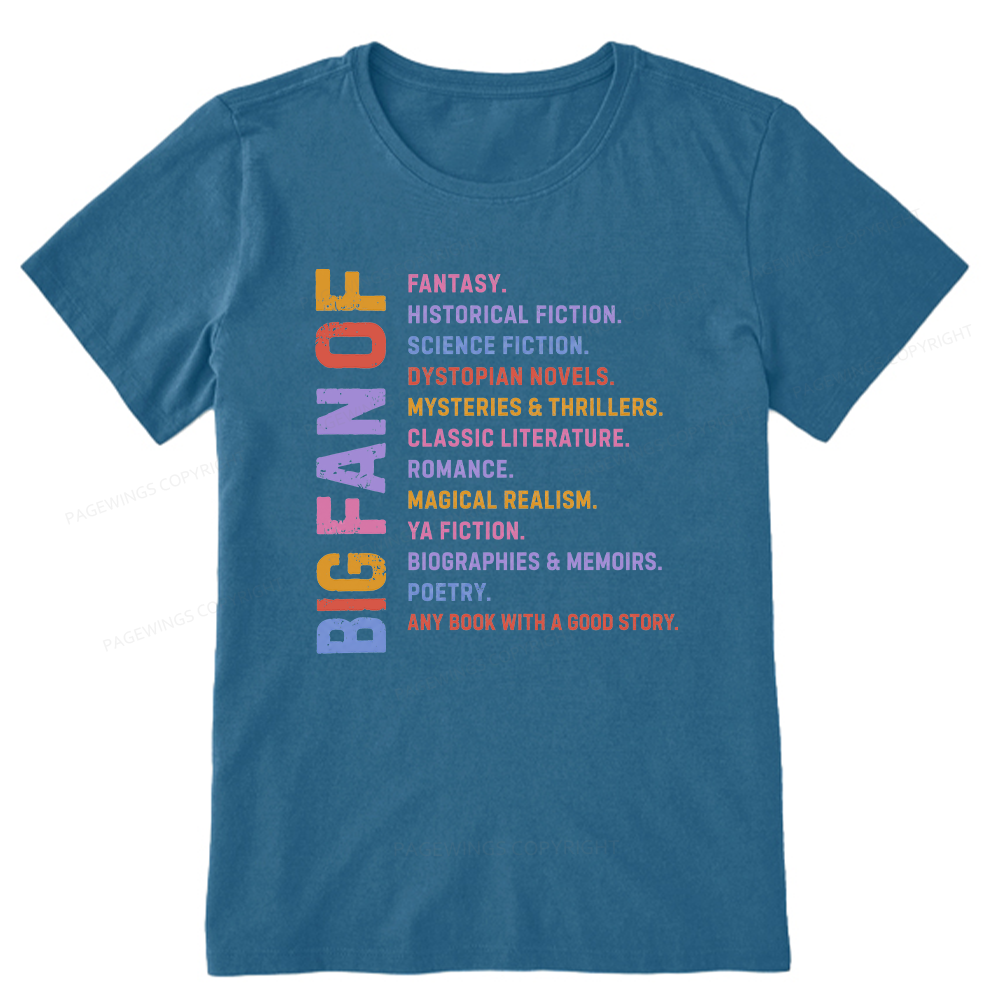 Pagewings Big Fan of Books Unisex Classic T-shirt