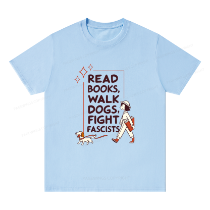 Pagewings Read Books Walk Dogs Unisex Classic T-shirt