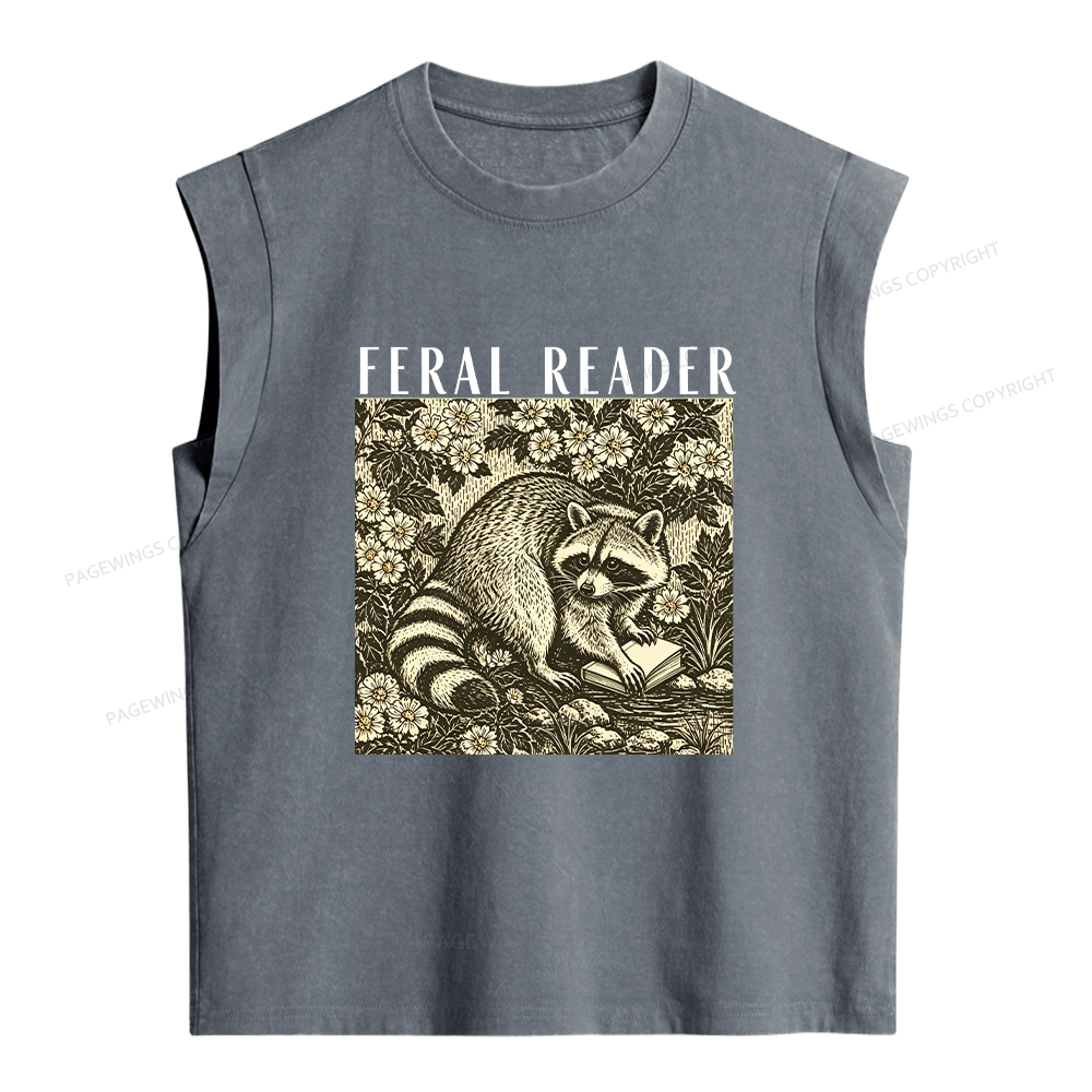 Pagewings Feeling Feral Women's Washed Tank Top