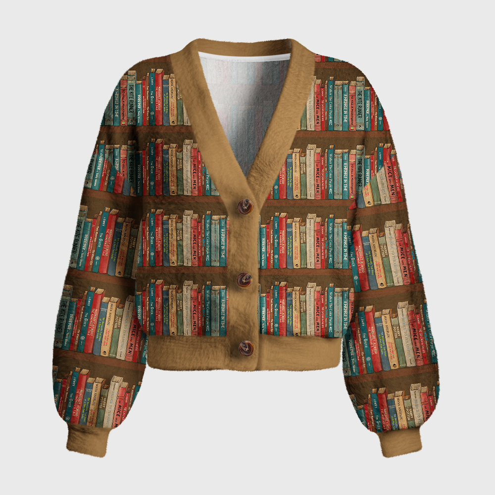 Pagewings Bookish Vibe Women's Cardigan Sweater