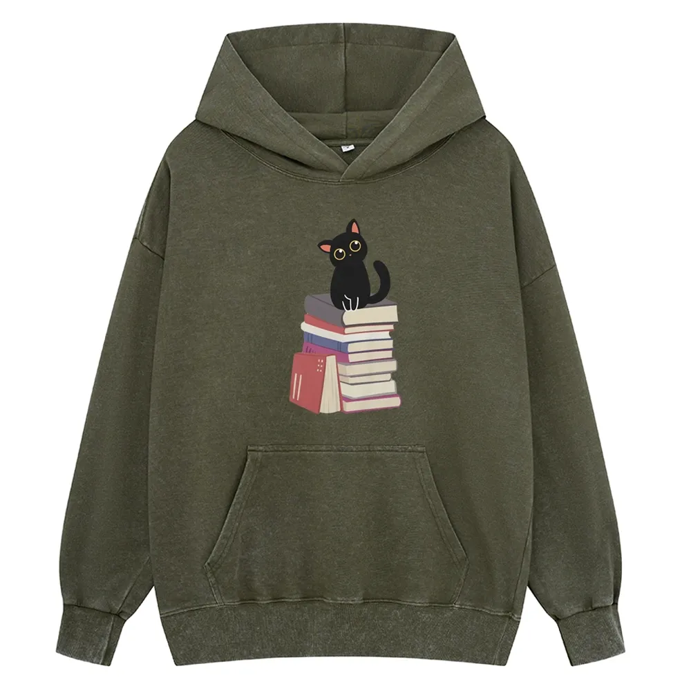 Pagewings It's A Good Day To Read Books Unisex Washed Hoodie