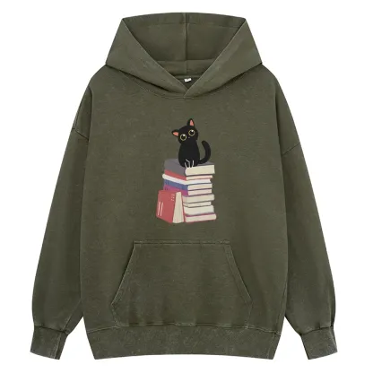 Pagewings It's A Good Day To Read Books Unisex Washed Hoodie