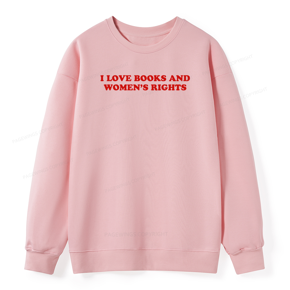 Pagewings I Love Books And Women's Rights Unisex Classic Sweatshirt