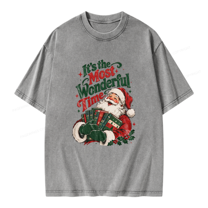 Pagewings Wonderful Time Unisex Washed T-shirt