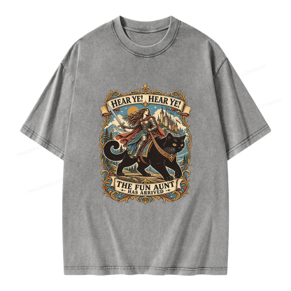 Pagewings Knight Riding Unisex Washed T-shirt