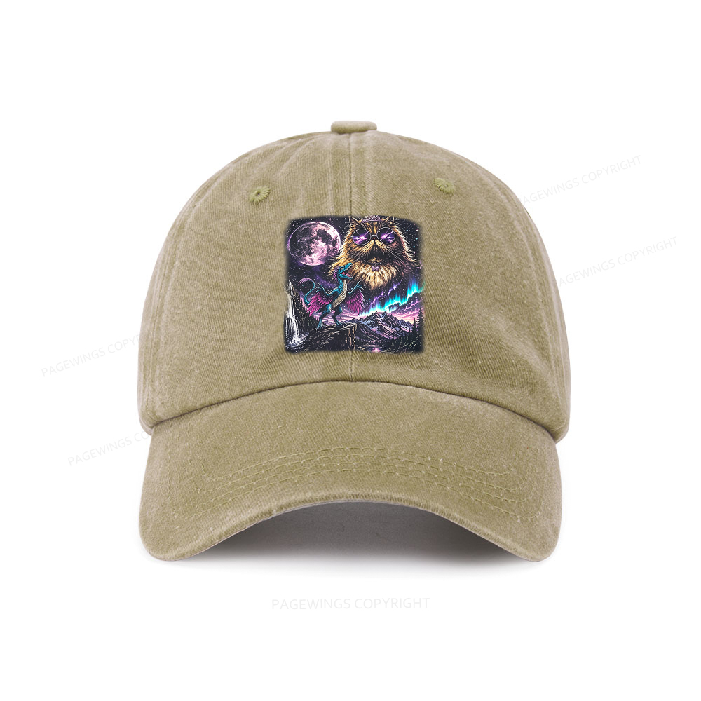 Pagewings Sci Fi Books Lover Washed Cap