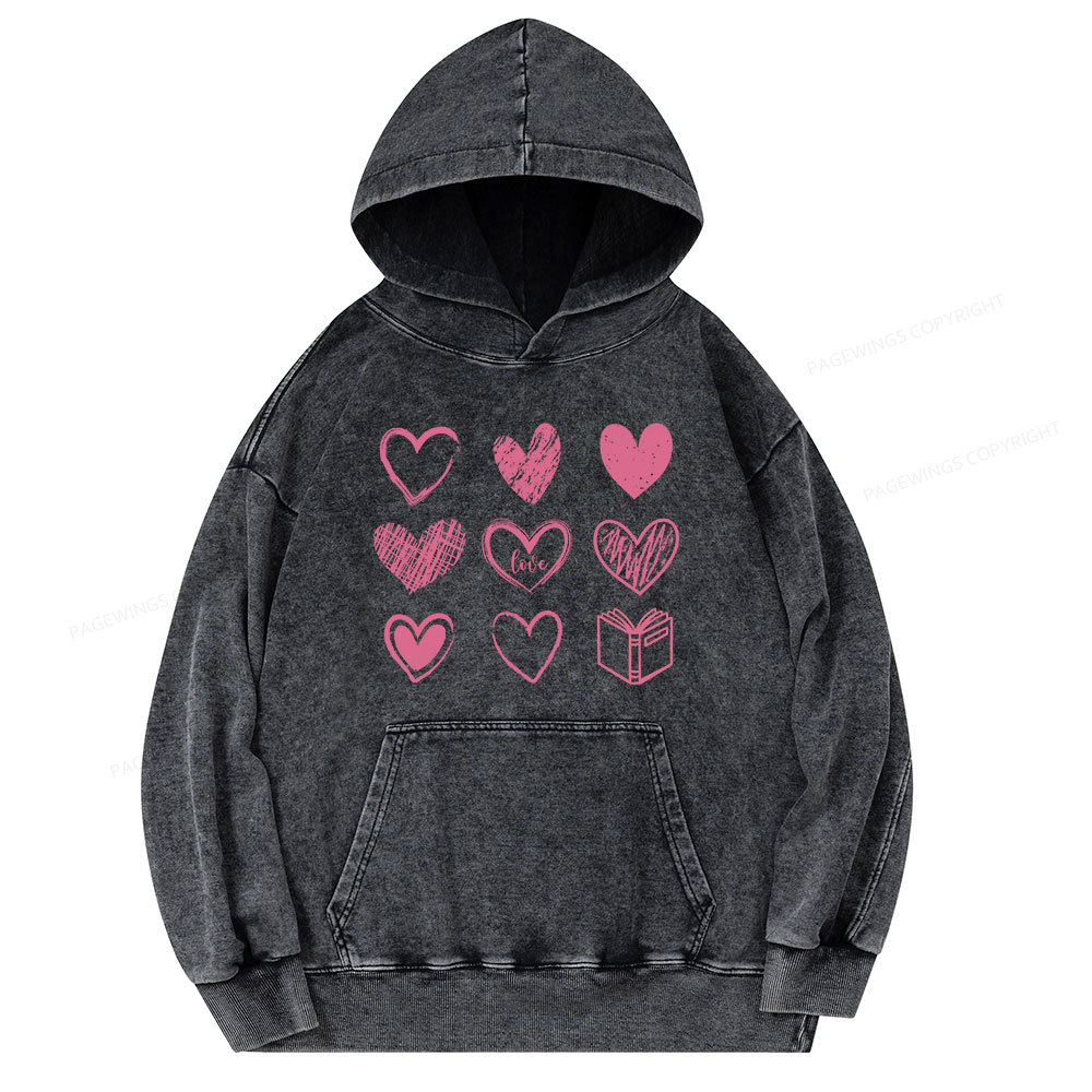 Pagewings To Love And Learn How To Be Loved Unisex Washed Hoodie