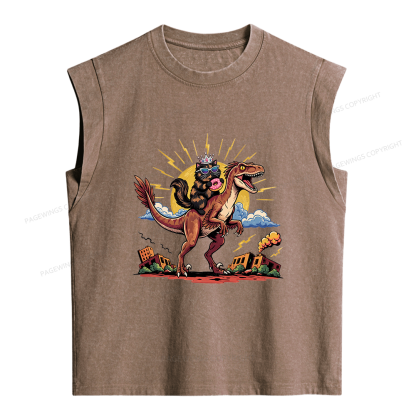 Pagewings Sci Fi Book Lover Women's Washed Tank Top