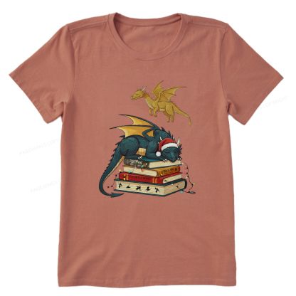 Pagewings Fourth Wing Dragons Christmas Unisex Classic T-shirt