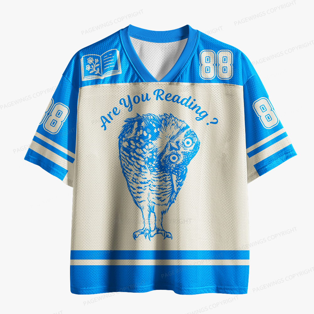 Pagewings Are You Reading Unisex Mesh Jersey
