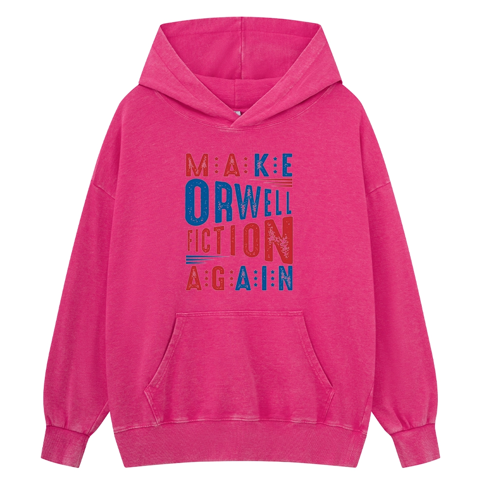 Pagewings 1984 Book Unisex Washed Hoodie