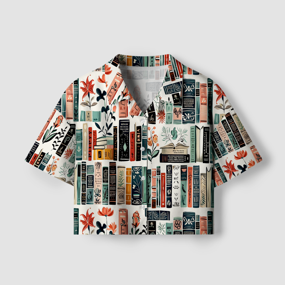Pagewings Bookish Women's Camp Shirt