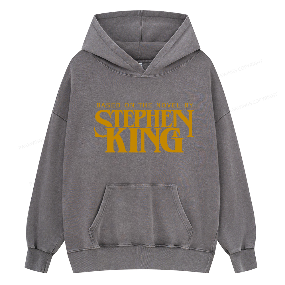 Pagewings Based On A Novel By Stephen King Unisex Washed Hoodie