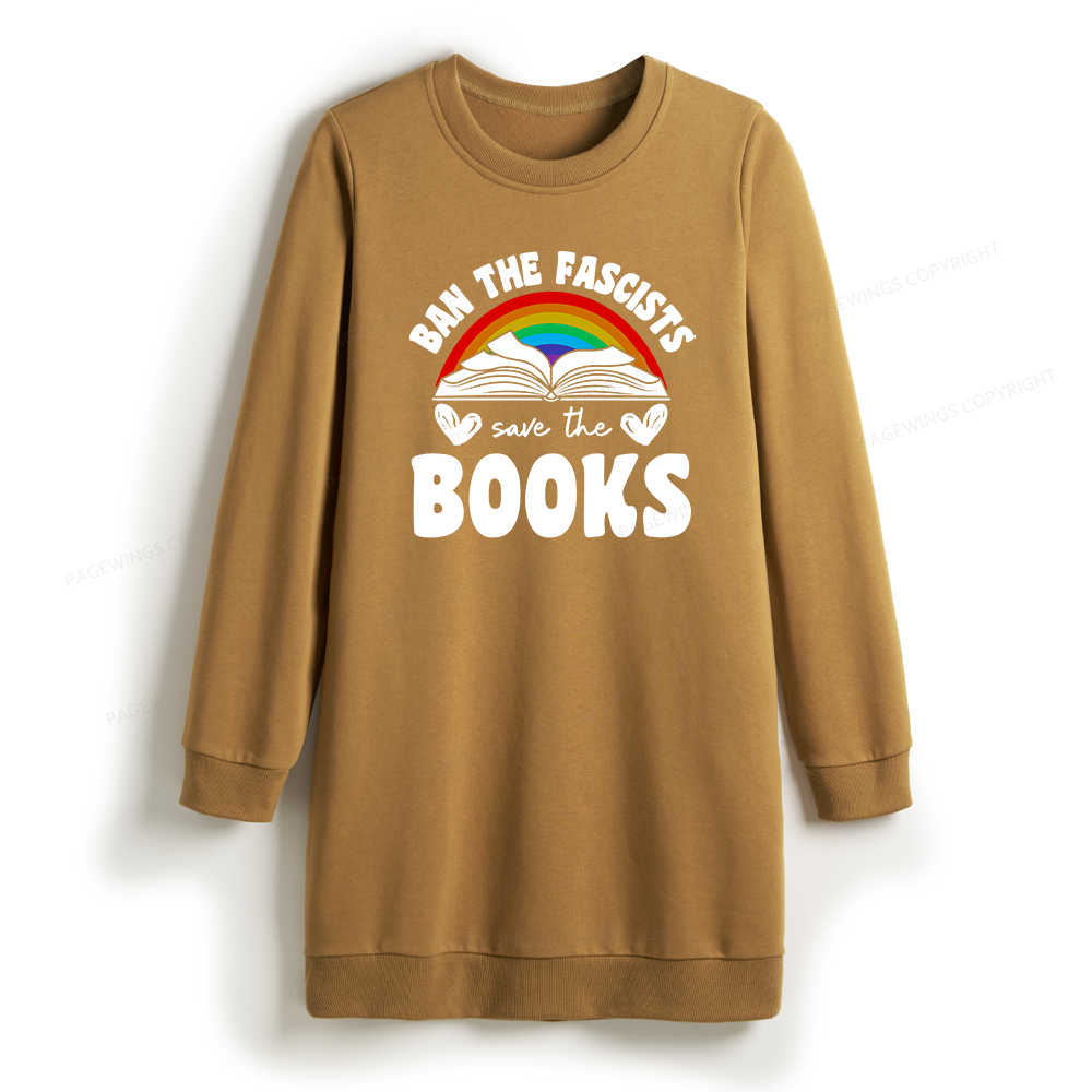 Pagewings Banned books Sweatshirt Dress