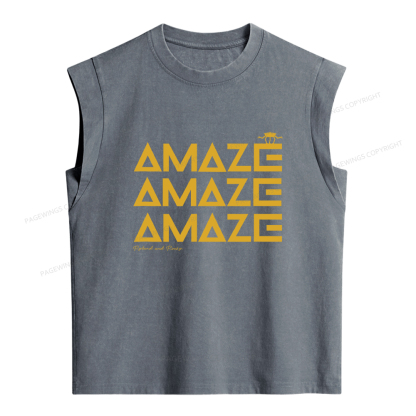 Pagewings Amaze Women's Washed Tank Top