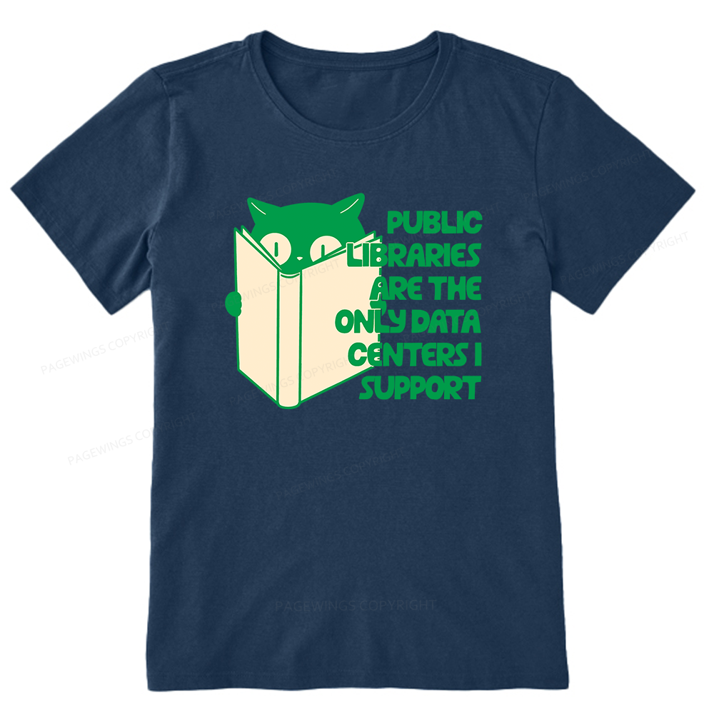 Pagewings Public Libraries are the Only Data Centers Unisex Classic T-shirt
