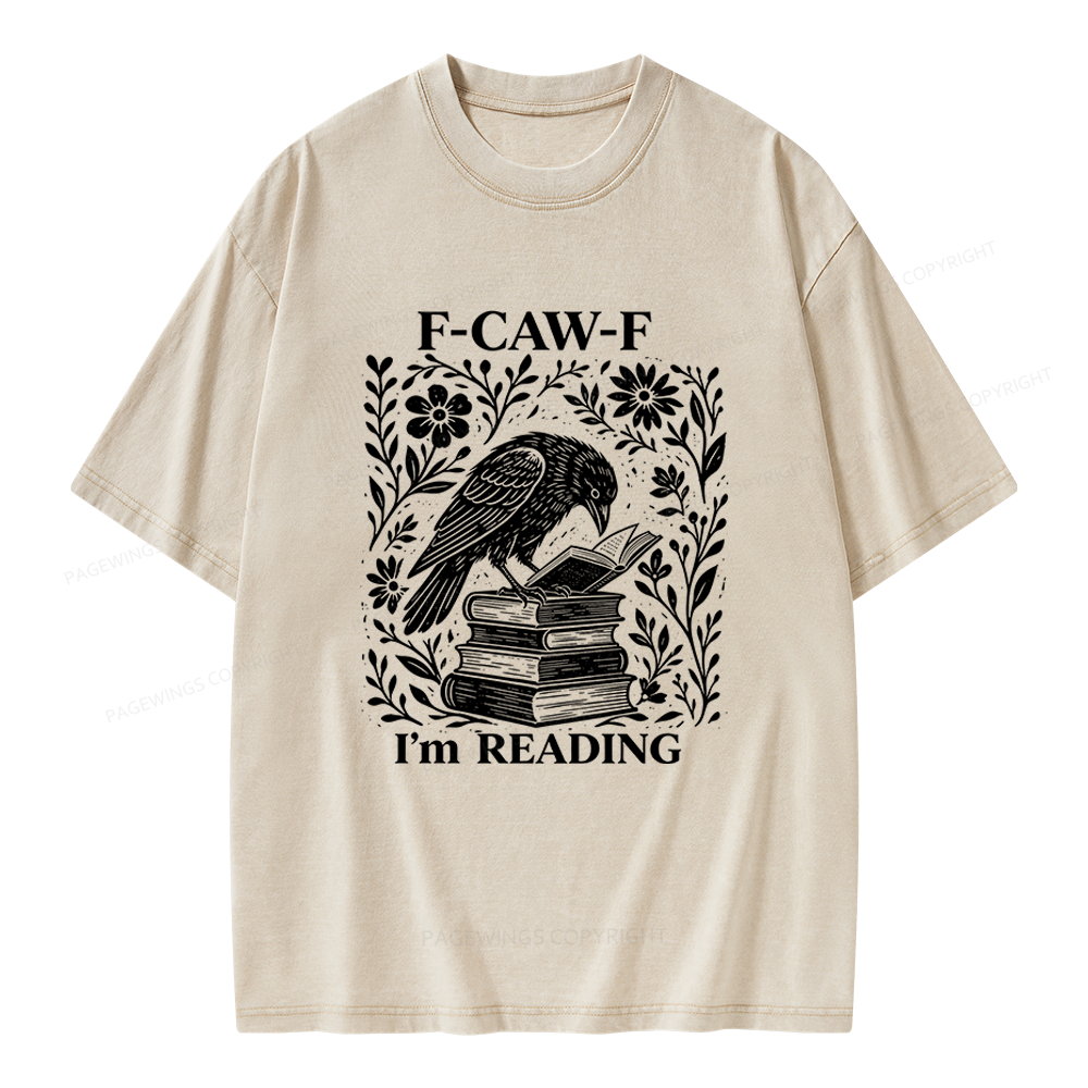 Pagewings I'm Reading Unisex Washed T-shirt