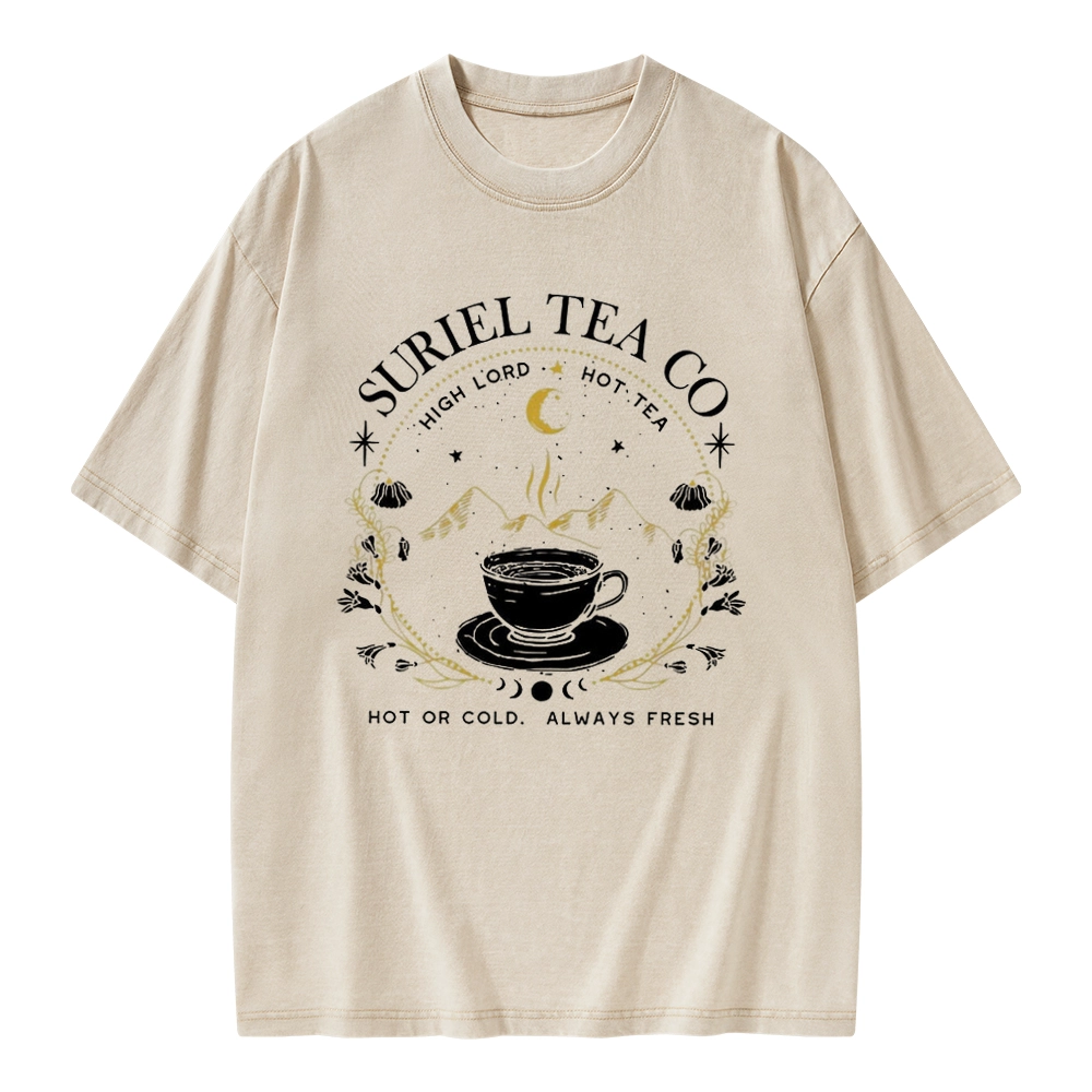 Pagewings Suriel Tea Co Unisex Washed T-shirt