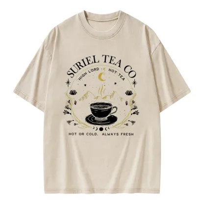 Pagewings Suriel Tea Co Unisex Washed T-shirt