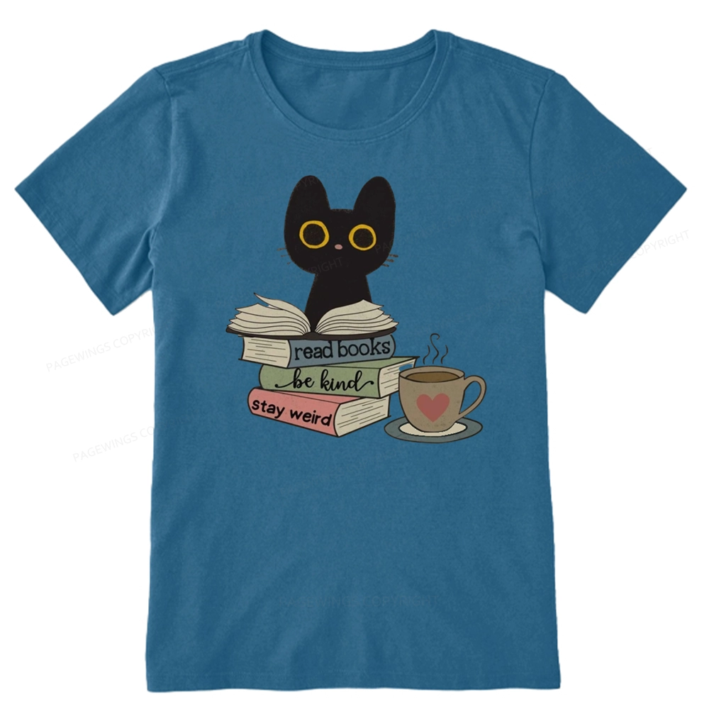 Pagewings Read Books Be Kind Stay Weird Unisex Classic T-shirt