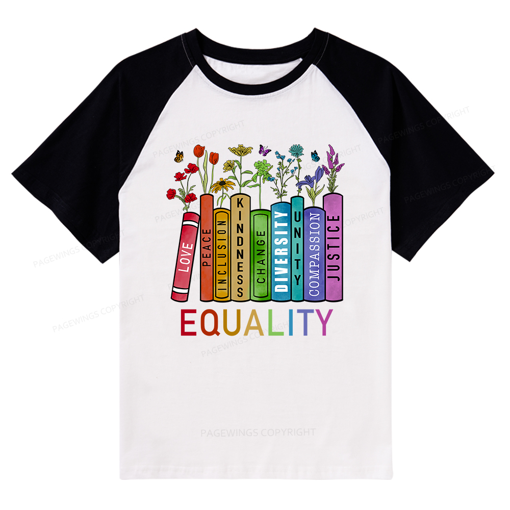 Pagewings Equal Rights Shirt Raglan T-shirt