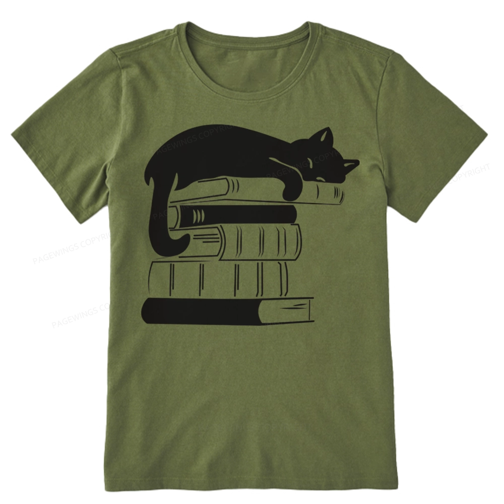 Pagewings Books And Cats Unisex Classic T-shirt