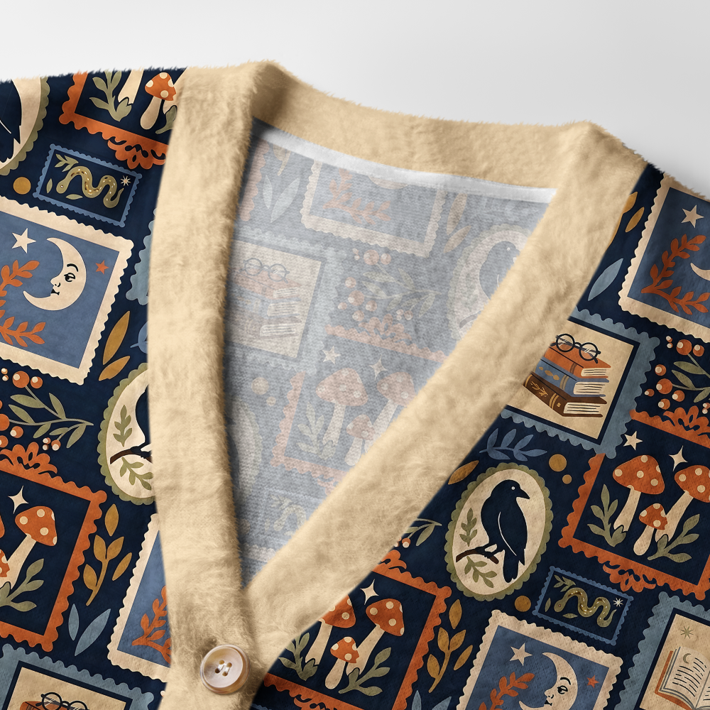 Pagewings Bookish Vibe Light Knit Unisex Cardigan Sweaters