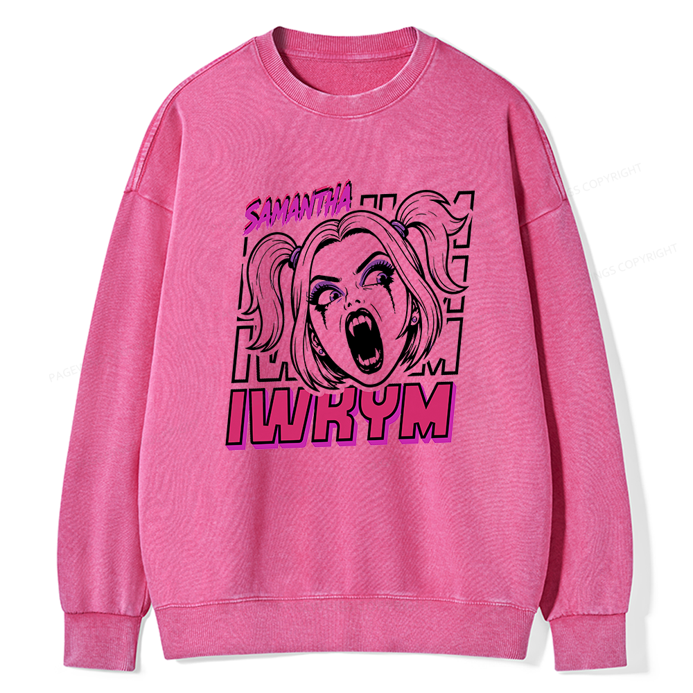 Pagewings Sci Fi Bookish Unisex Washed Sweatshirt