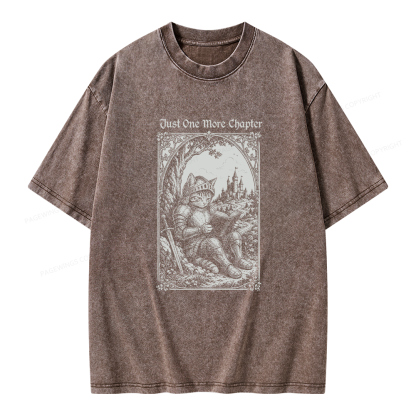 Pagewings Just One More Chapter Unisex Washed T-shirt