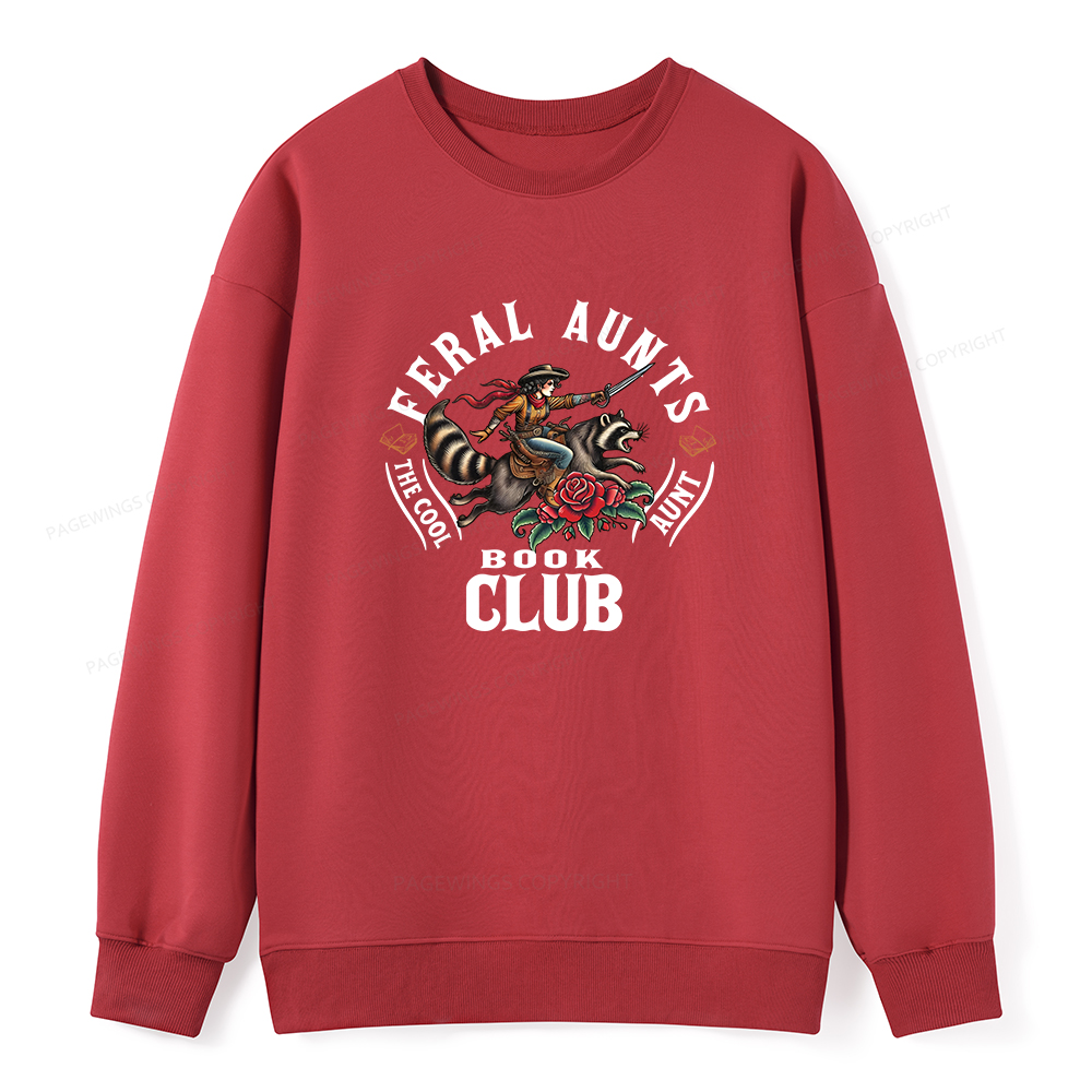 Pagewings Feral Aunt Social Book Club Unisex Classic Sweatshirt