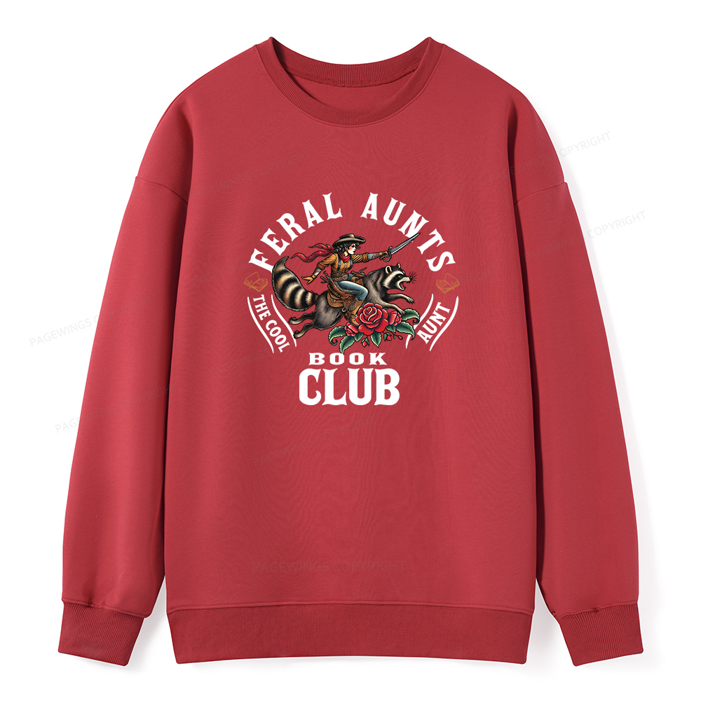 Pagewings Feral Aunt Social Book Club Unisex Classic Sweatshirt