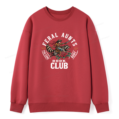 Pagewings Feral Aunt Social Book Club Unisex Classic Sweatshirt