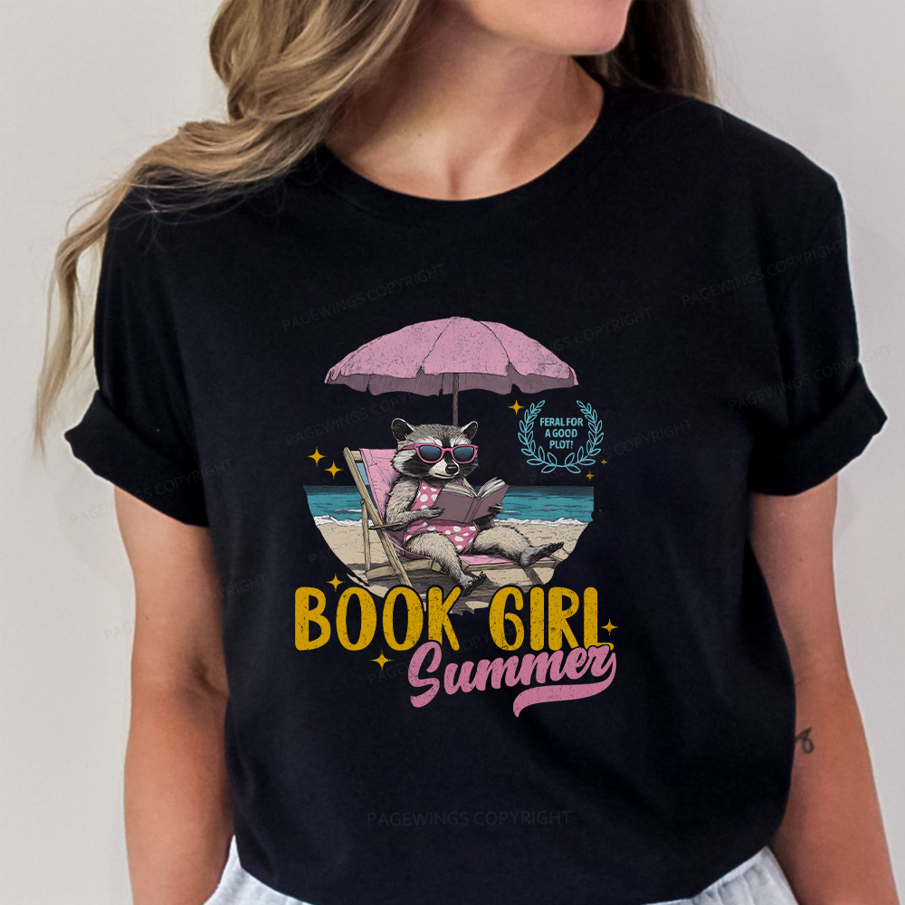 Pagewings Book Girl Summer Unisex Classic T-shirt