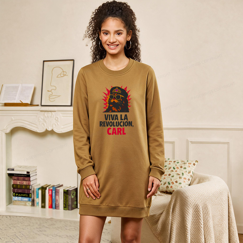 Pagewings Viva La Revolucion Sweatshirt Dress