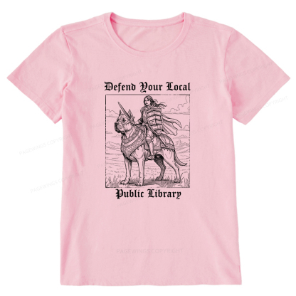 Pagewings Defend Your Local Public Library Unisex Classic T-shirt