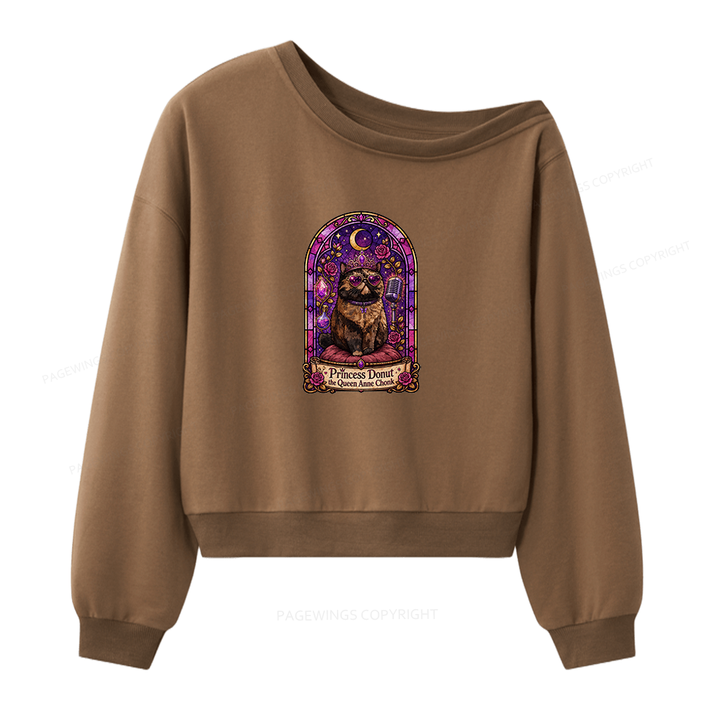 Pagewings Sci Fi Bookish Women Off Shoulder Sweatshirt