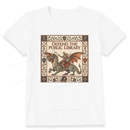 Pagewings Defend the Public Library Unisex Classic T-shirt