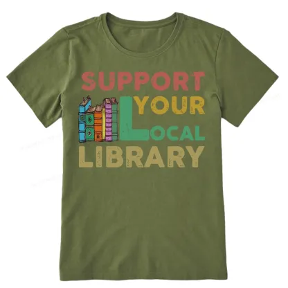 Pagewings Support Your Local Library Unisex Classic T-shirt