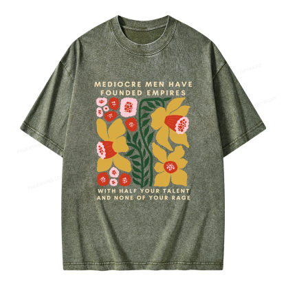 Pagewings With Half Your Talent Unisex Washed T-shirt