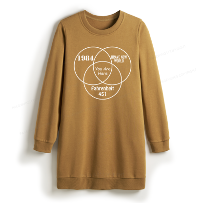 Pagewings I'm With The Banned Sweatshirt Dress