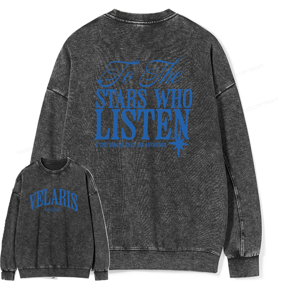 Pagewings Velaris Unisex Washed Sweatshirt