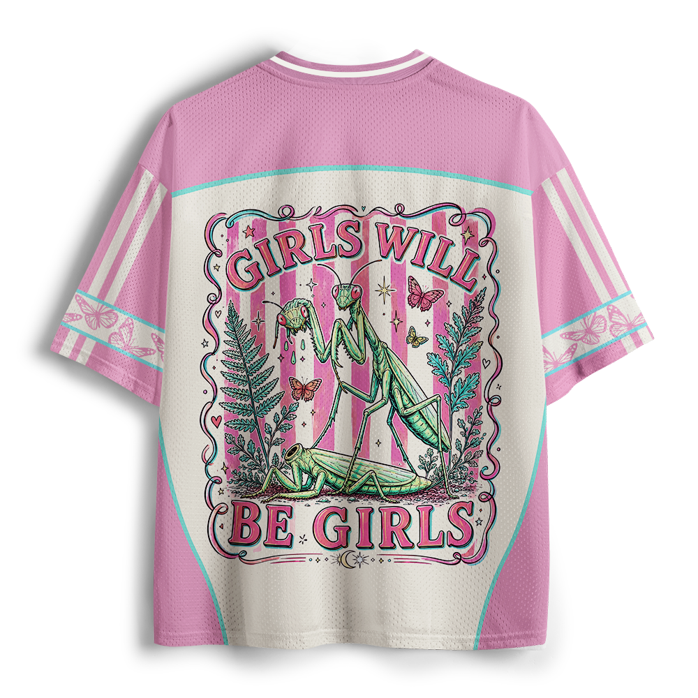 Pagewings Girls Will Be Girls Unisex Mesh Jersey