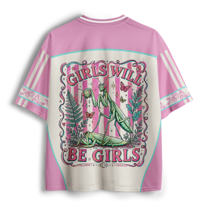 Pagewings Girls Will Be Girls Unisex Mesh Jersey