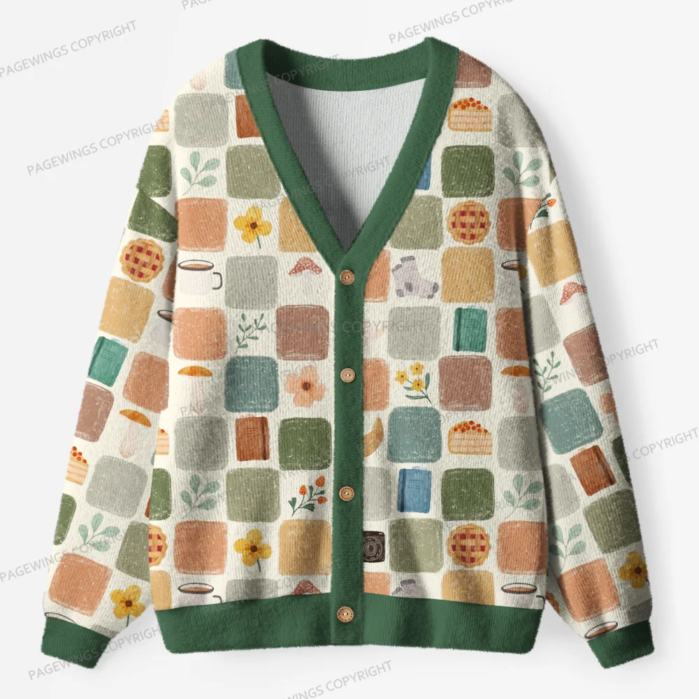 Pagewings Bookish Unisex Ugly Cardigan Sweaters