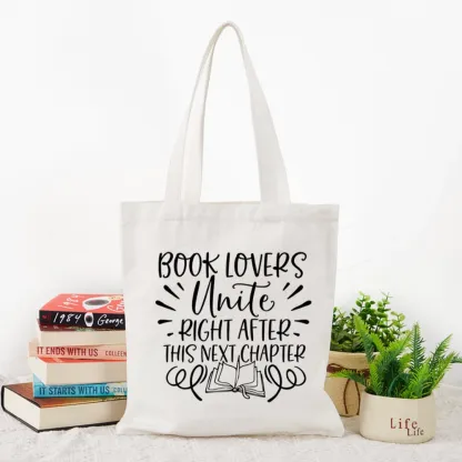 Pagewings Book Lovers Unite Tote Bag