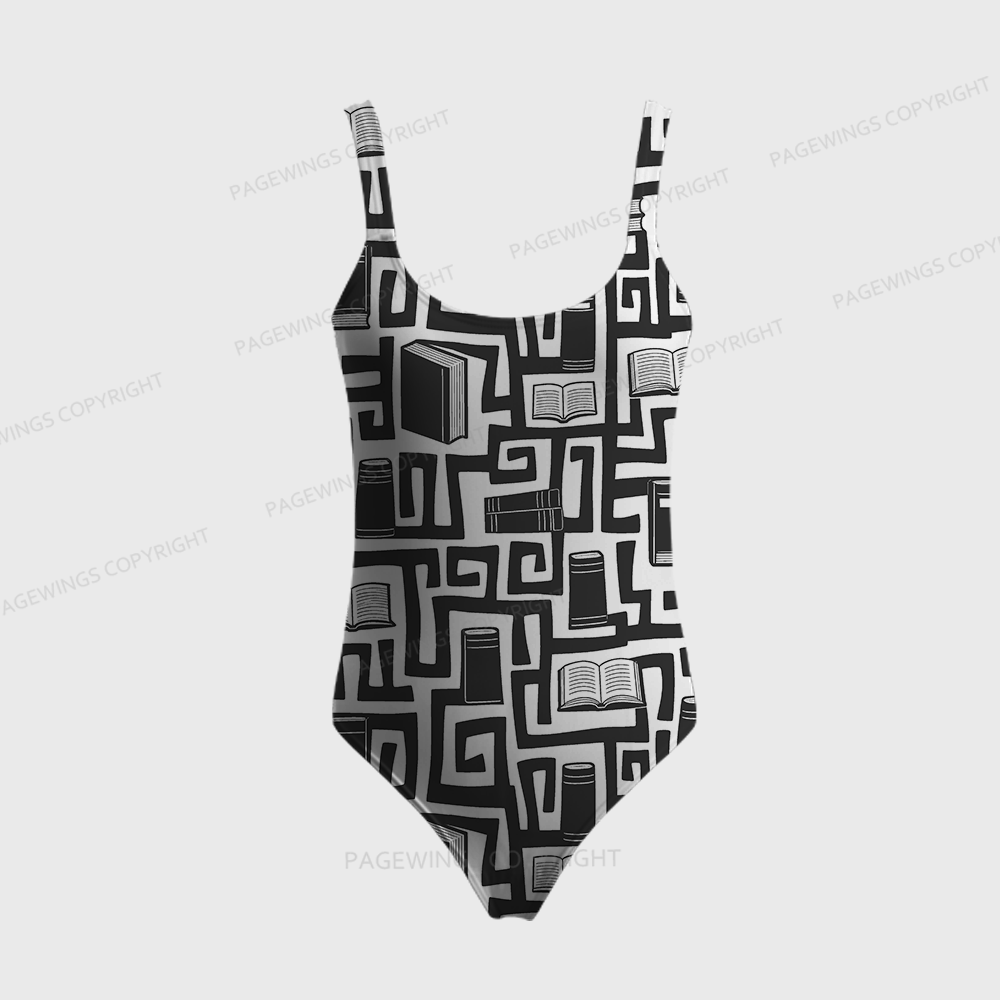 Pagewings Books Are My Jam One-Piece Swimsuit 