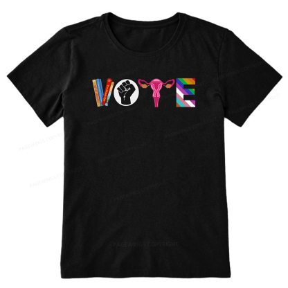 Pagewings VOTE Banned Books T-Shirt Unisex Classic T-shirt