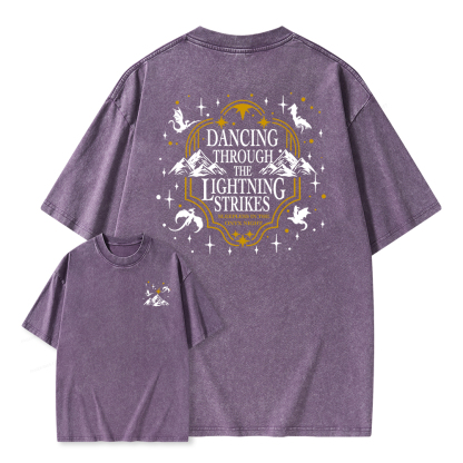 Pagewings She Is Moonlight Unisex Washed T-shirt