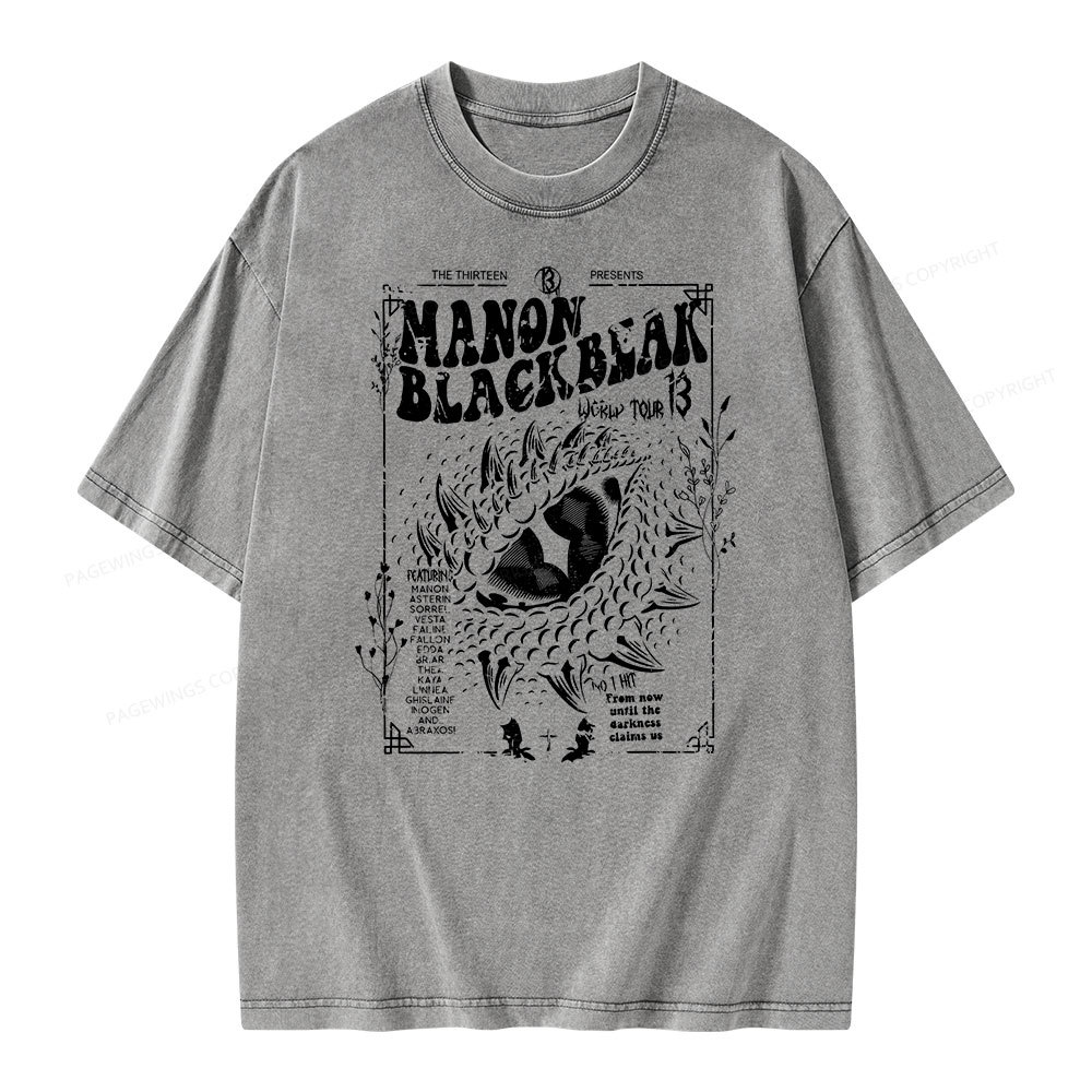 Pagewing ACOTAR Crescent City Rhysand Unisex Washed T-shirt
